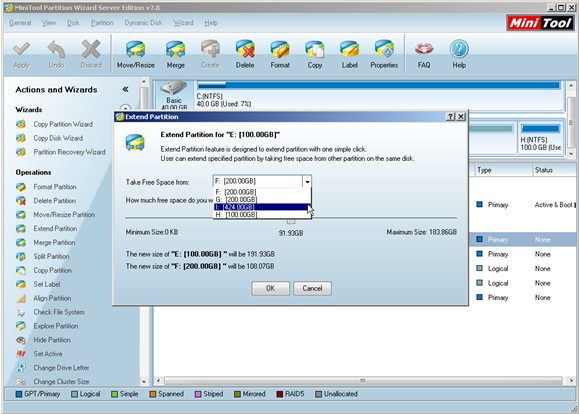 windows 2003 volume manager