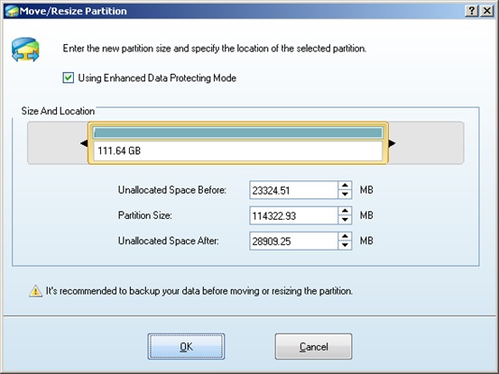 Windows 2003 server partition resize