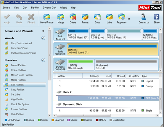 Choose-Split-Partition